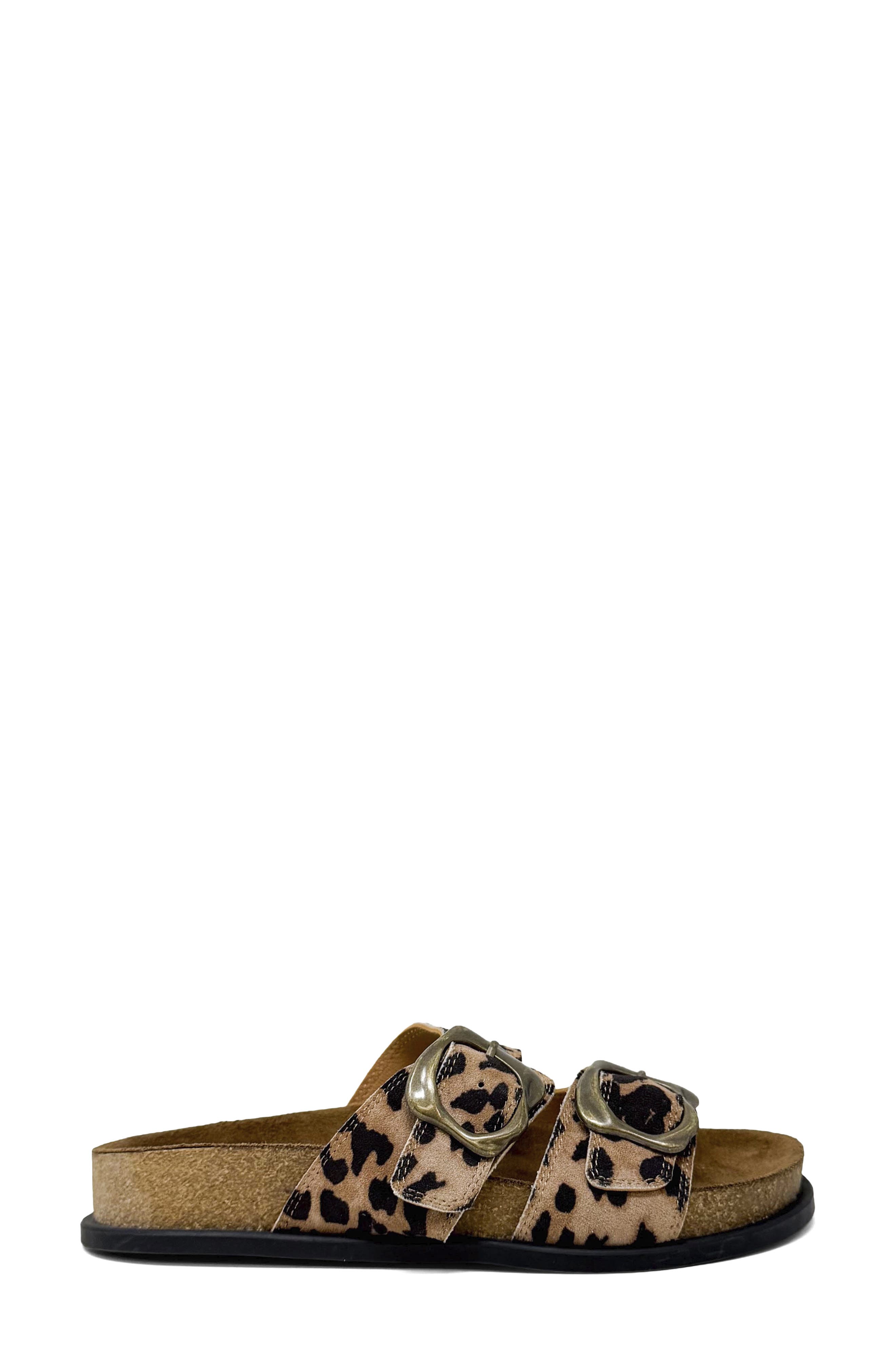 Brooke Slide Sandal, Alternate, color, LEOPARD