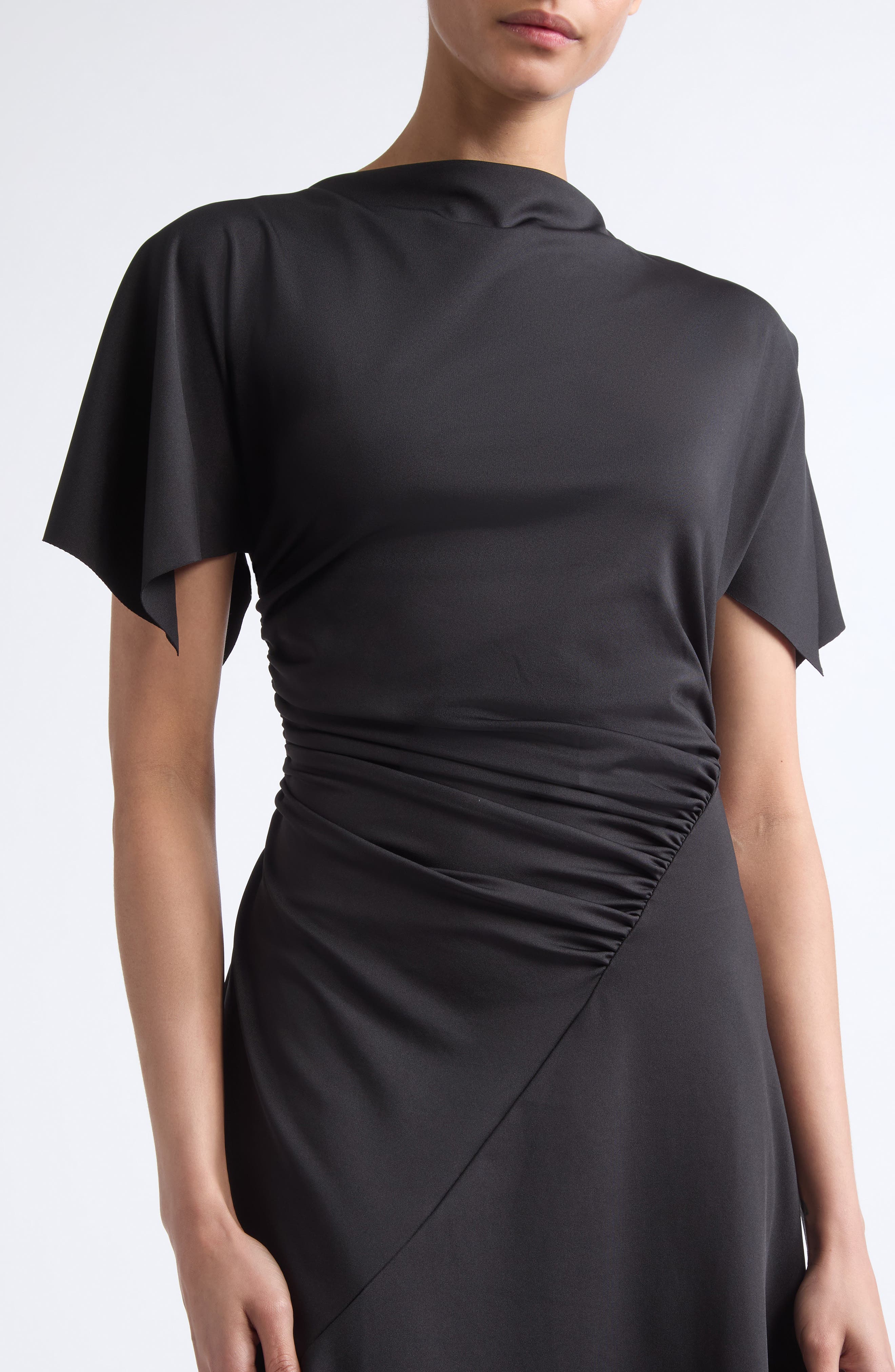 Victoria Beckham Blousey Midi Dress (Women) | Nordstrom