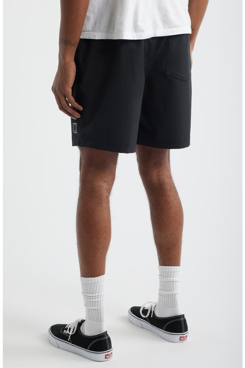 Journey Active Water Repellent Performance Shorts, Alternate, color, BLACK