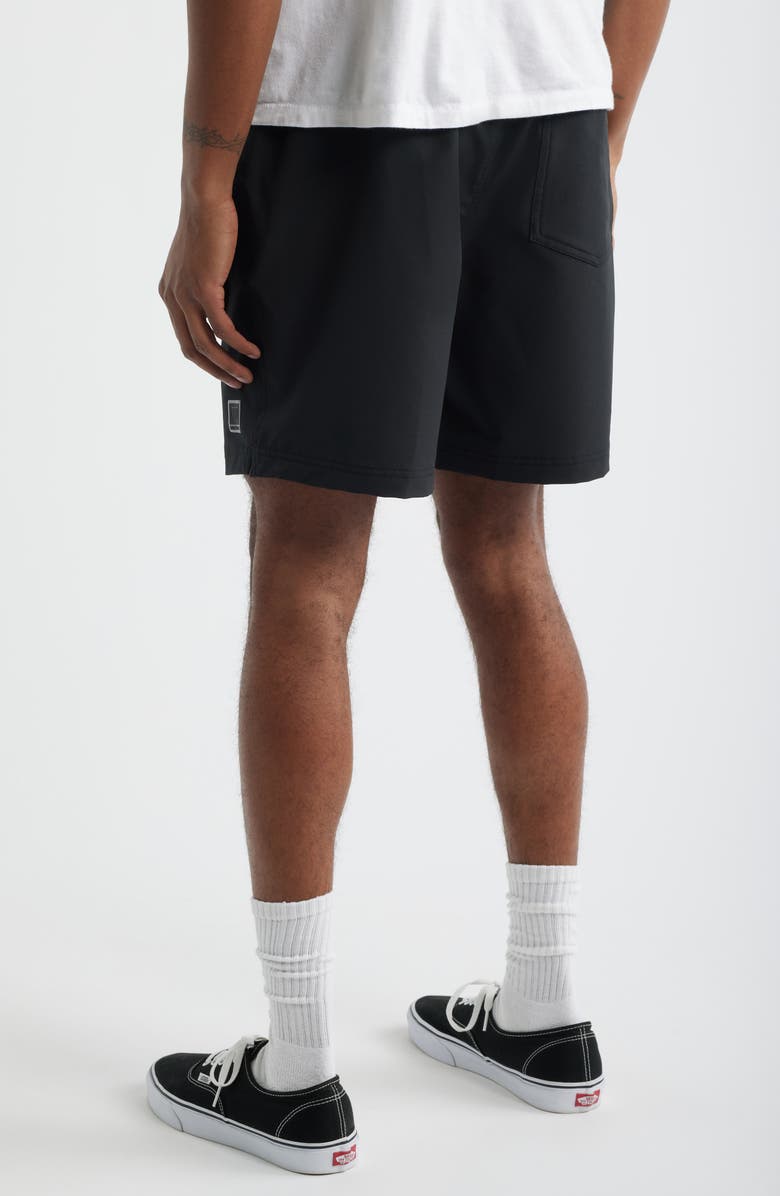 Brixton Journey Active Water Repellent Performance Shorts, Alternate, color, Black