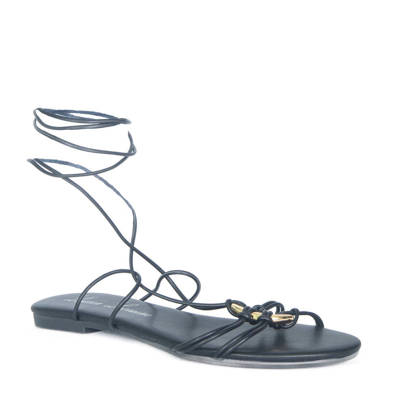 Lauren Lorraine Gladiator Sandals, Main, color, Black