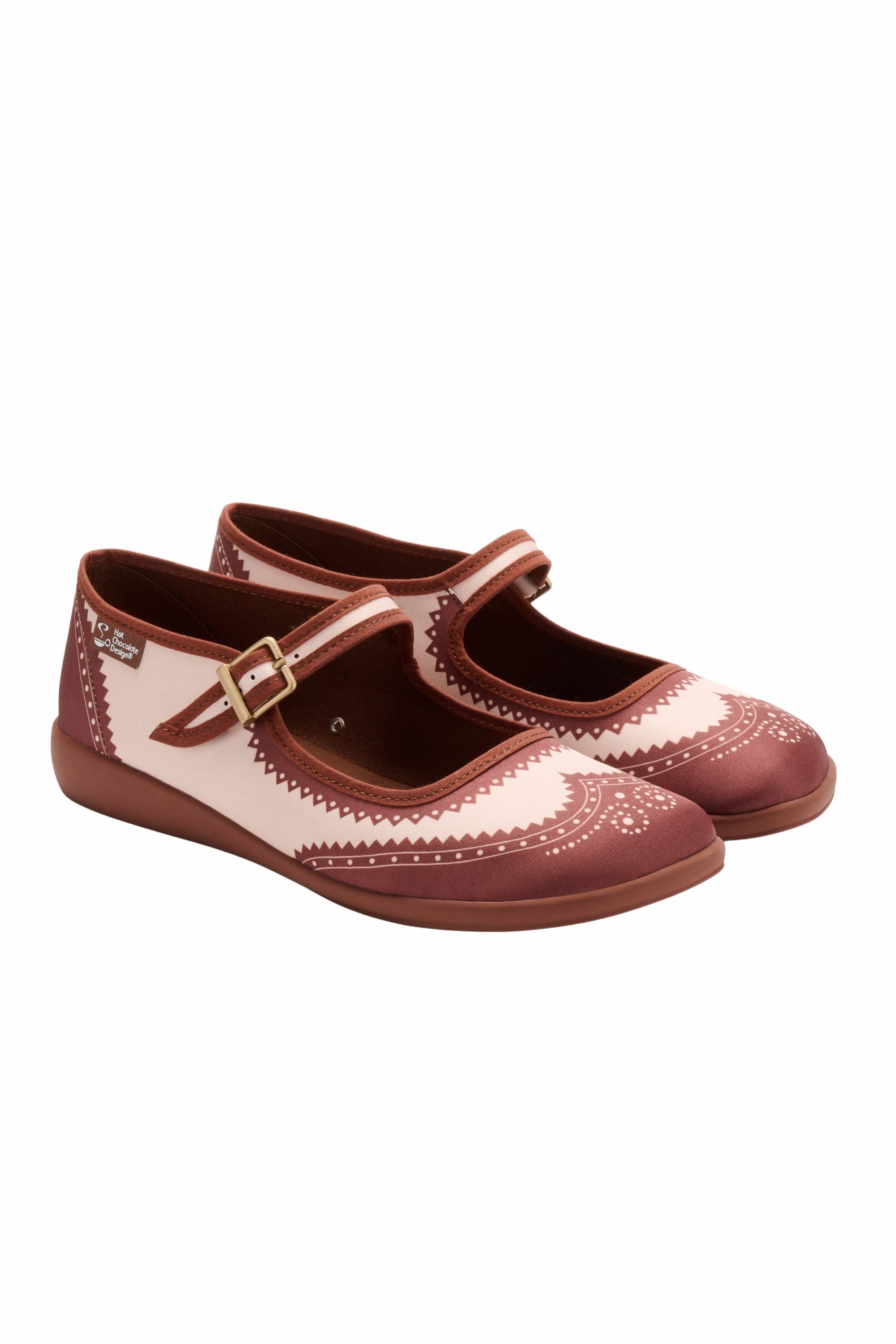 Hot Chocolate Design Havana Coffee Women's Mary Jane Flats, Main, color, Havana Coffee