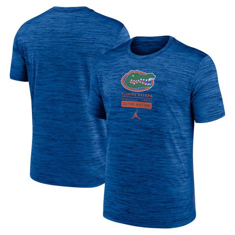 Men's Jordan Brand  Royal Florida Gators Campus Center Block Velocity Performance T-Shirt