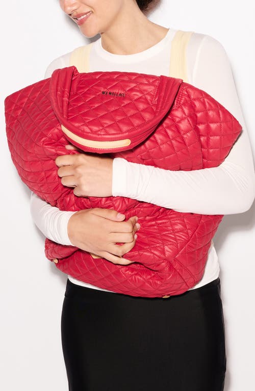 Mz Wallace Deluxe Large Metro Tote In Red