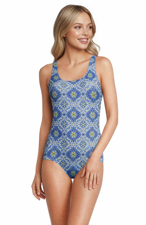 Tugless Low Leg One Piece Swimsuit