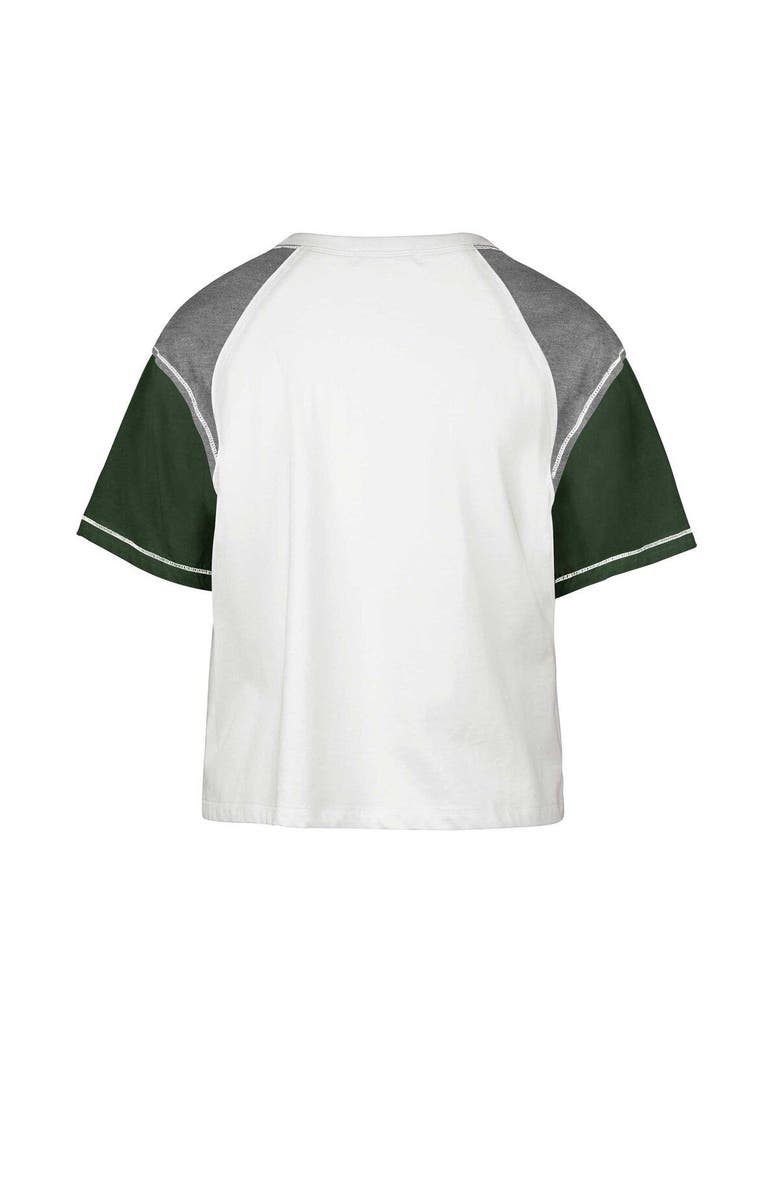 '47 Women's '47 White Michigan State Spartans Serenity Gia Cropped T-Shirt, Alternate, color, White