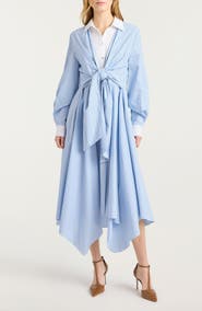 Cinq à Sept Evie Stripe Viviette Long Sleeve Dress
