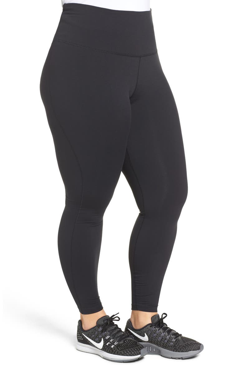 Power Legendary High Waist Tights, Alternate, color, BLACK/ BLACK