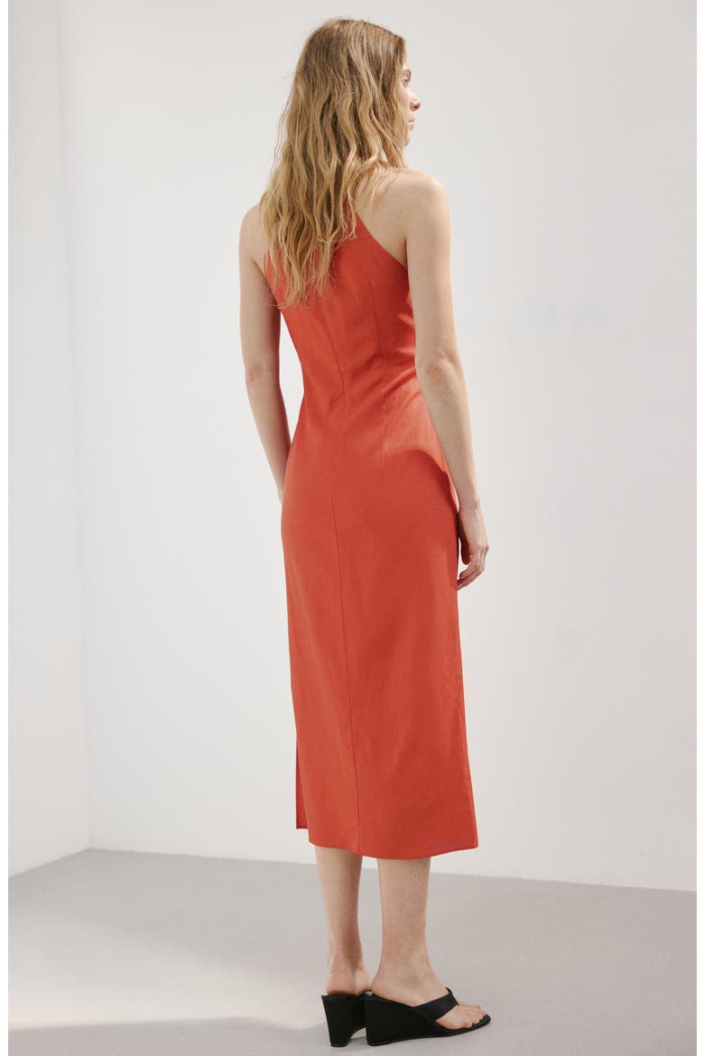 sleeveless draped midi dress Old Navy Women's Sleeveless Draped Midi Dress - Brown