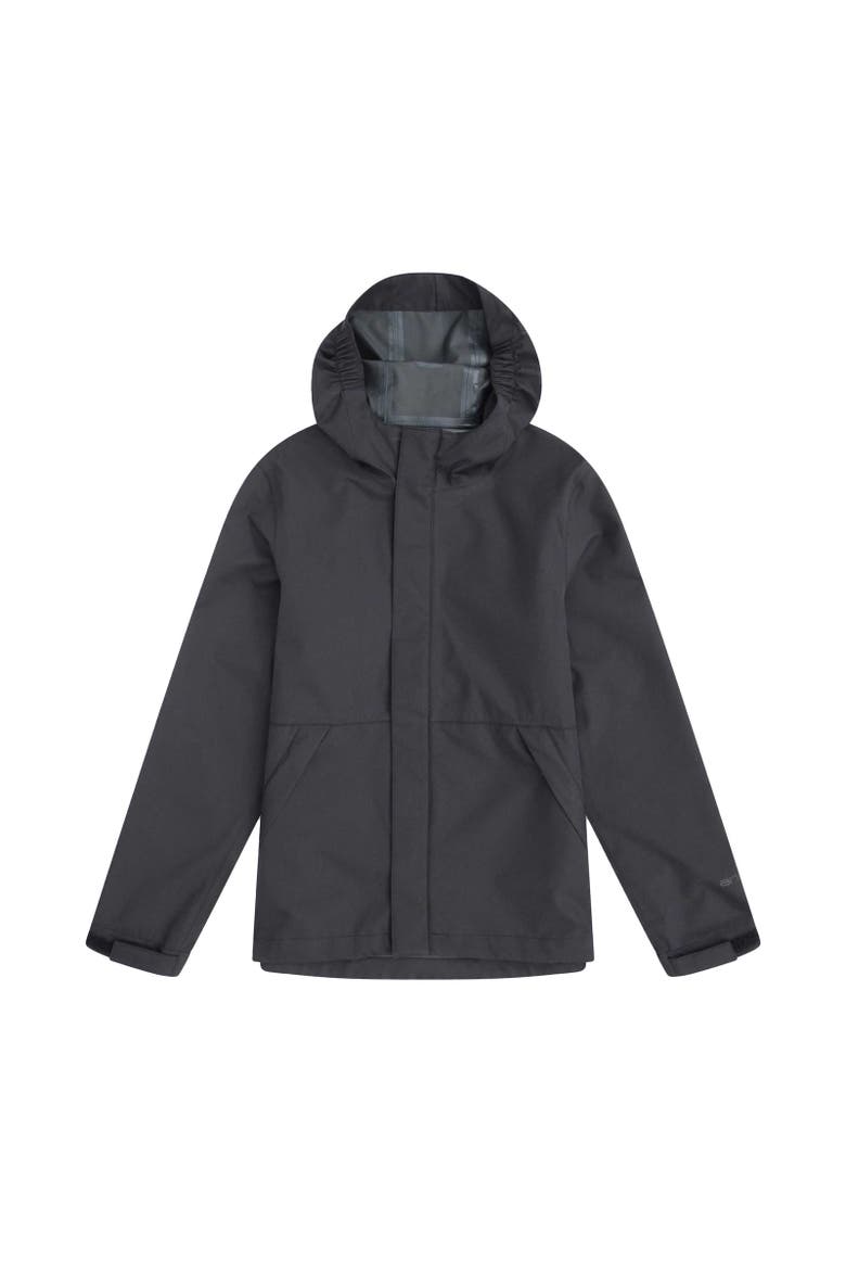 Childrens/Kids Pace Waterproof Packaway Jacket, Main, color, Black