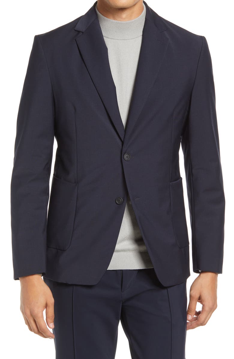 BOSS Hanry Wool Blend Blazer with Hooded Bib, Alternate, color,