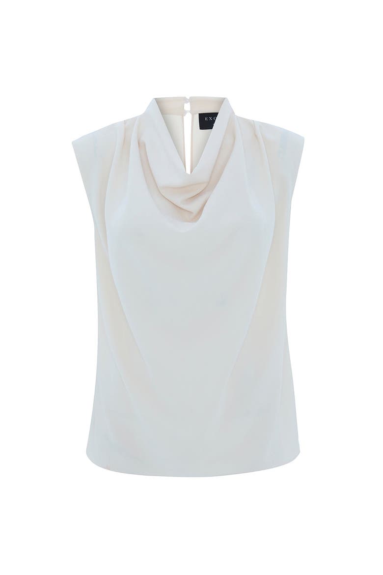 Ashlyn Cowl Neck Blouse, Alternate, color, CREAM
