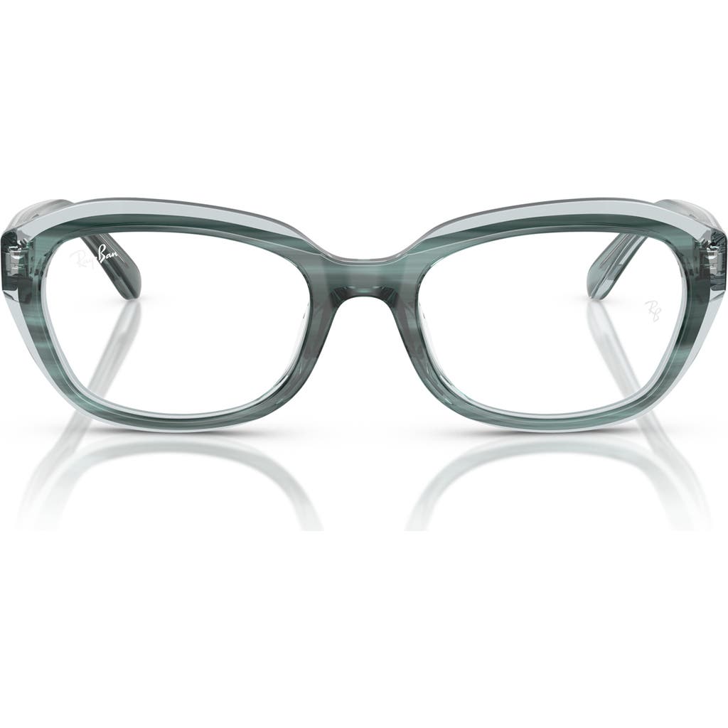 RAY BAN RAY-BAN KIDS' 48MM SMALL IRREGULAR OPTICAL GLASSES
