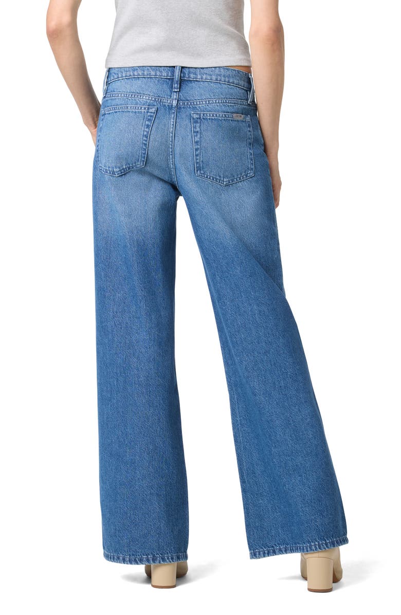 Joe's Crystal Embellished Low Rise Wide Leg Jeans, Alternate, color, Crystal Indigo