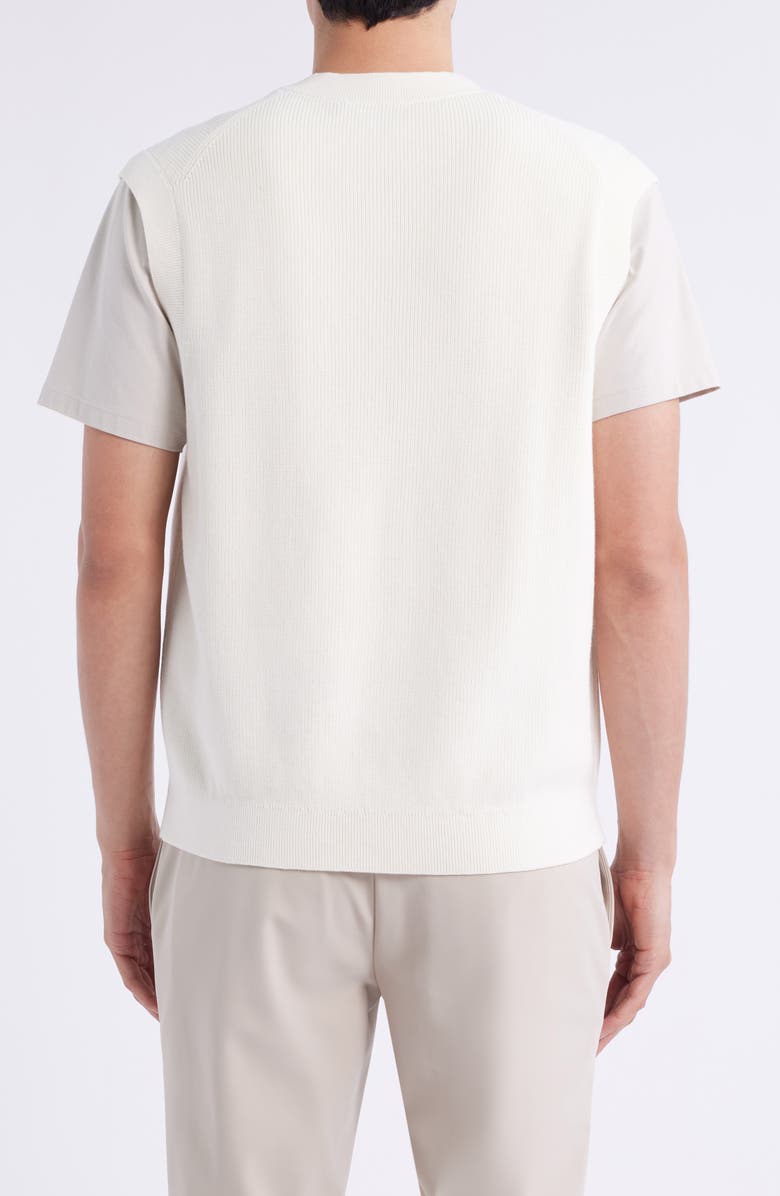 Theory Rib Sweater Tank, Alternate, color, Eggshell