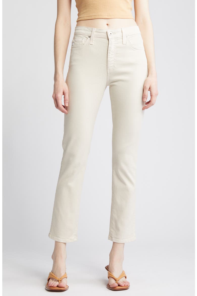 Mari High Waist Crop Jeans, Main, color, OPAL STONE