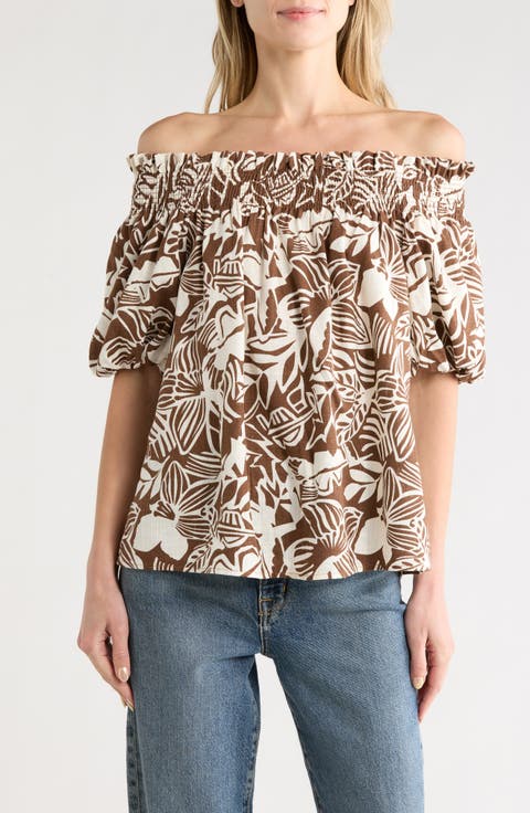 Off the Shoulder Short Sleeve Top