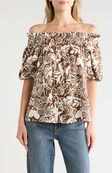 Off the Shoulder Short Sleeve Top