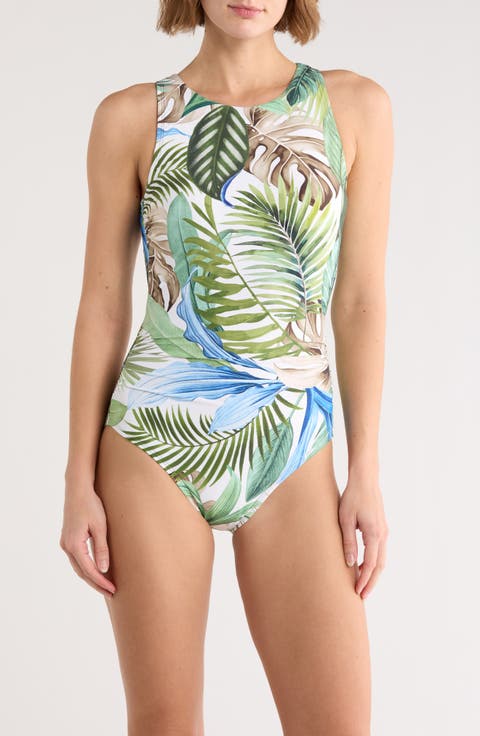 Farrah High Neck One-Piece Swimsuit
