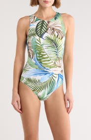 JANTZEN Farrah High Neck One-Piece Swimsuit