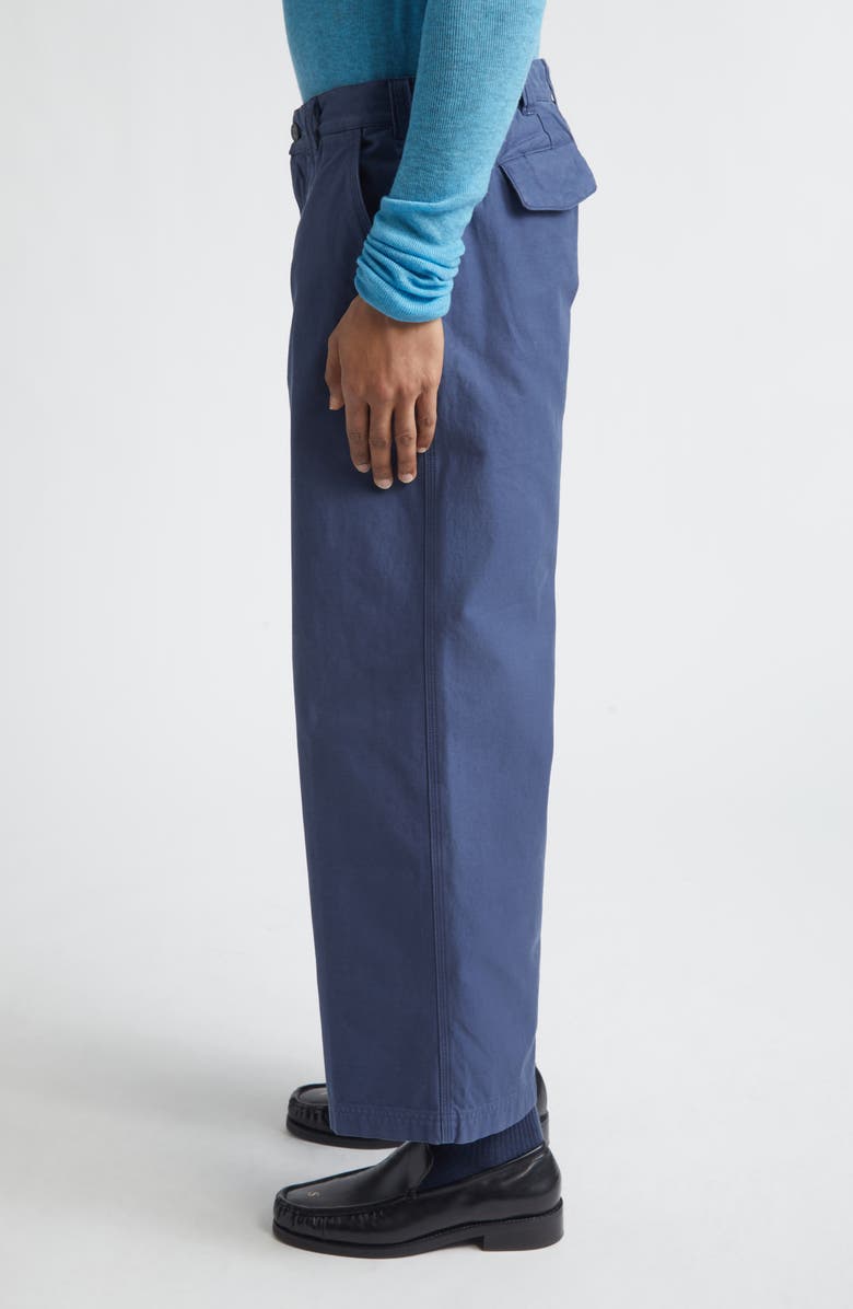 ERL Gender Inclusive Crop Chinos, Alternate, color, Blue