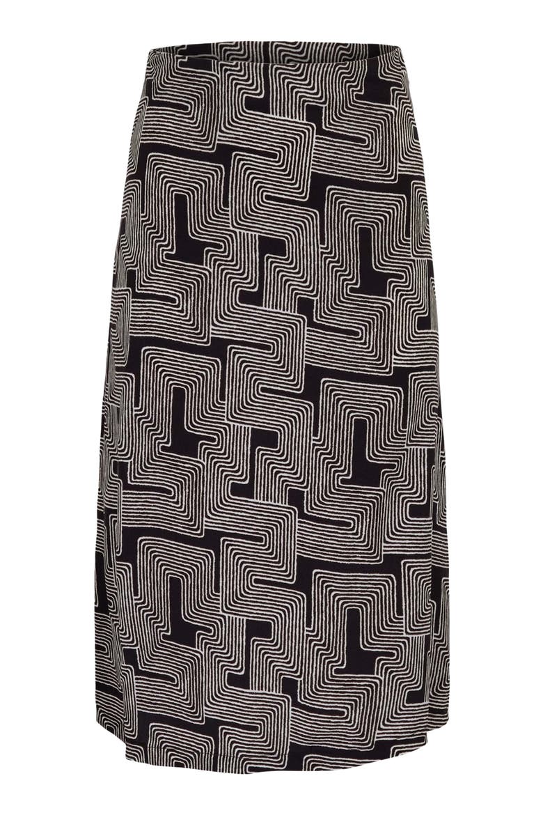 Inter Twine Womens Midi Skirt, Alternate, color, INTER TWINE BLACK