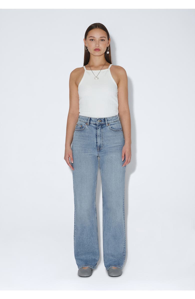 Dr Denim Echo High Straight Jeans, Alternate, color, Bay Blue Jay