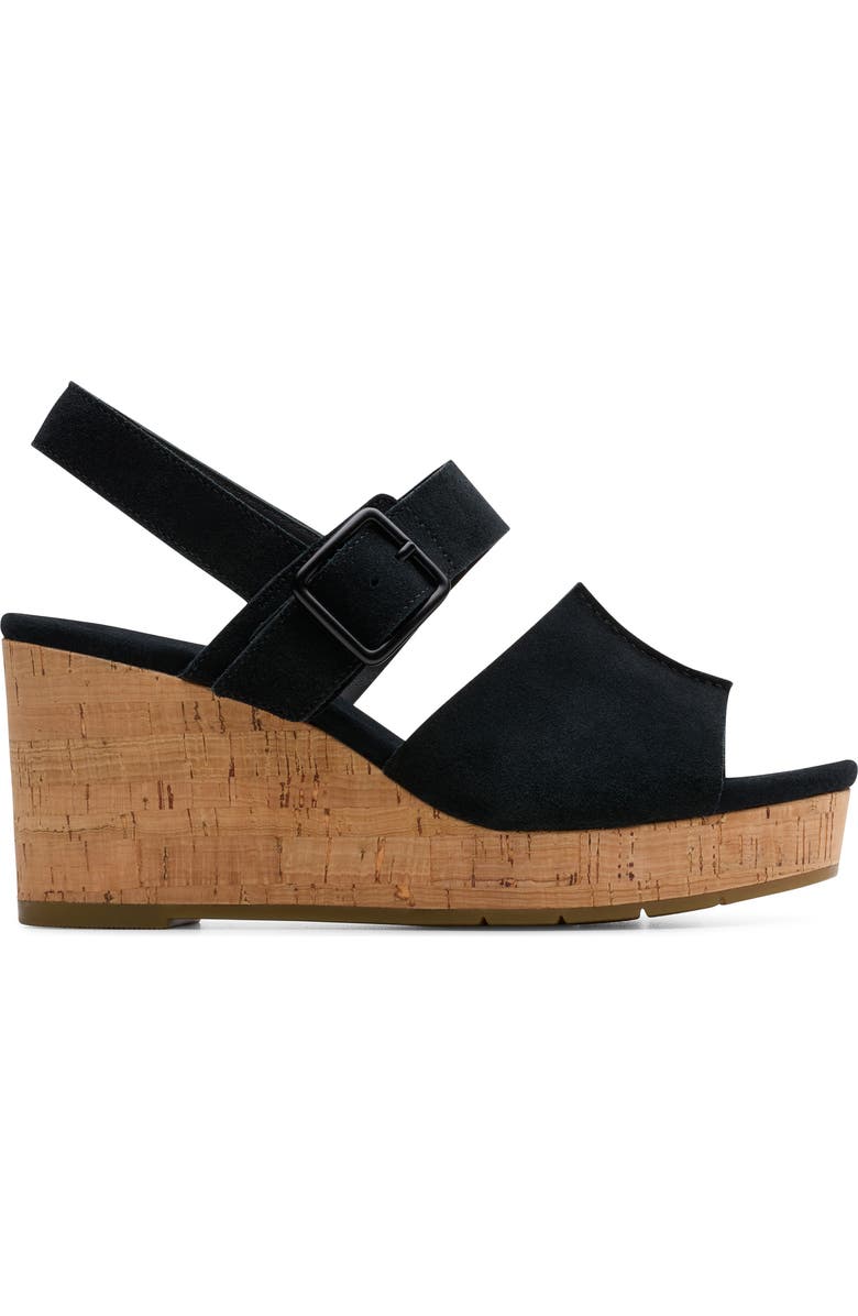 Clarks<sup>®</sup> Sabina Dream Platform Wedge Sandal, Alternate, color,