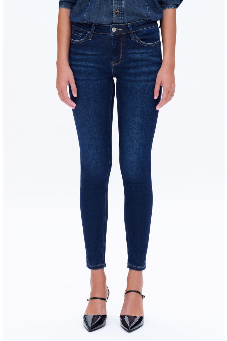 Ankle Skinny Jeans, Main, color, DARK BLUE