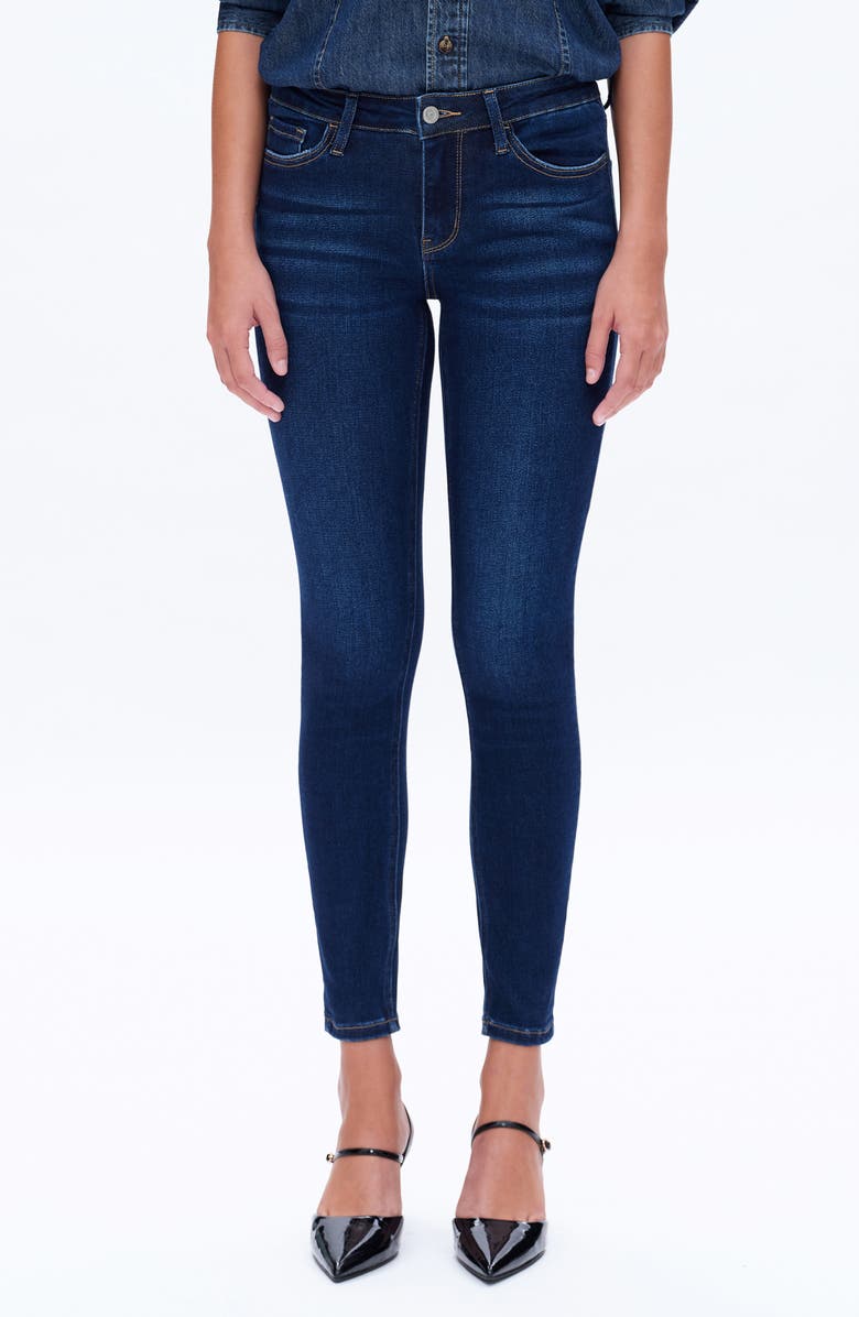 Bayeas Ankle Skinny Jeans, Main, color, Dark Blue