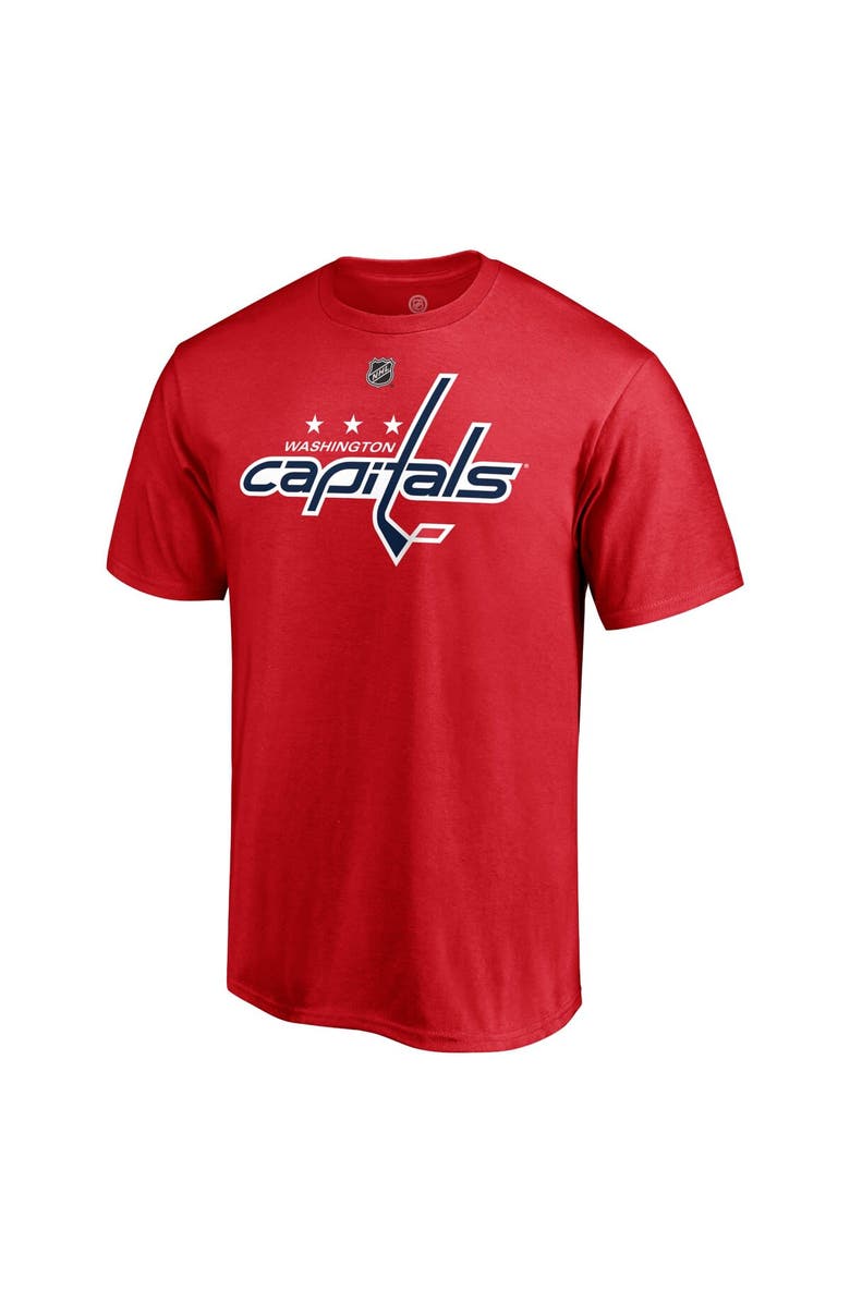 FANATICS Men's Fanatics Branded Anthony Mantha Red Washington Capitals Authentic Stack Name & Number T-Shirt, Alternate, color, 