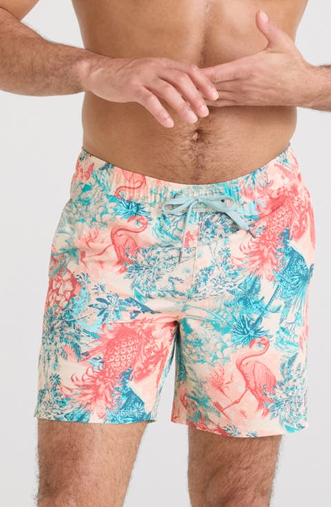Oh Buoy 2N1 7-Inch Volley Swim Trunks