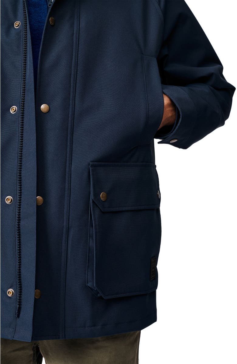 Aubin Derwent Long Sleeve Collared Barn Jacket, Alternate, color, Navy