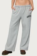 EDIKTED Camo Crush Logo Wide Leg Sweatpants