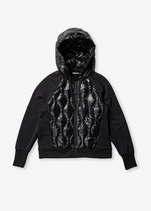 Holden Outerwear Down Zip Hoodie In Black