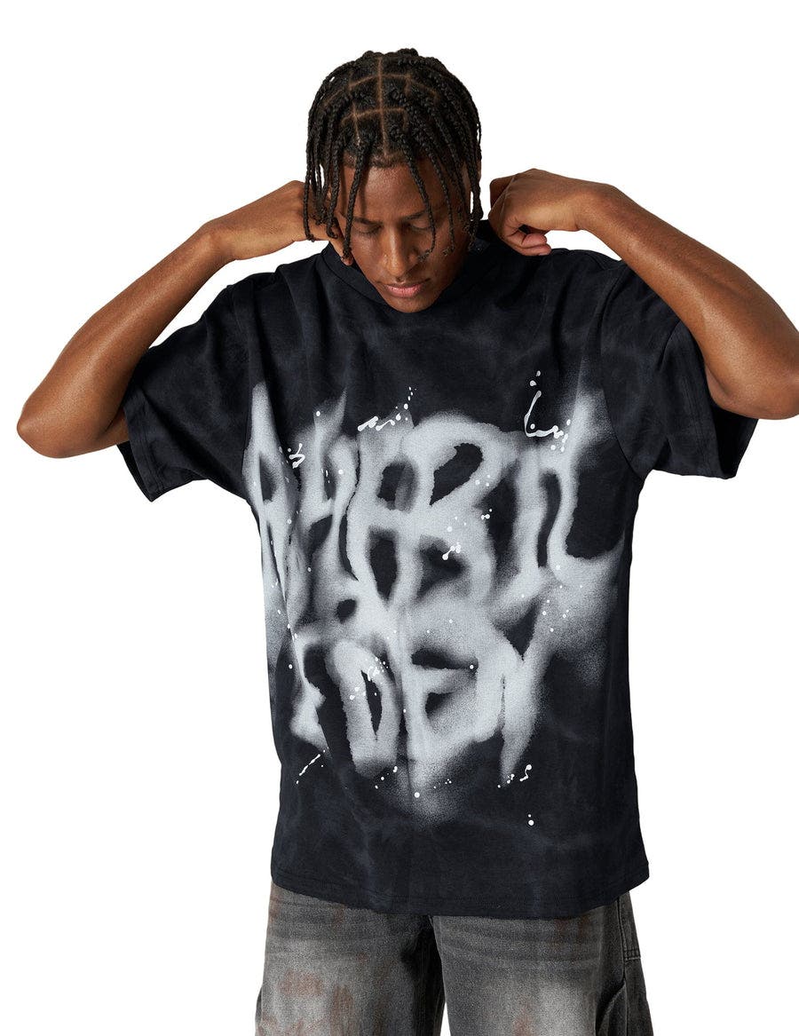 Washed Abstract Graphic Tee