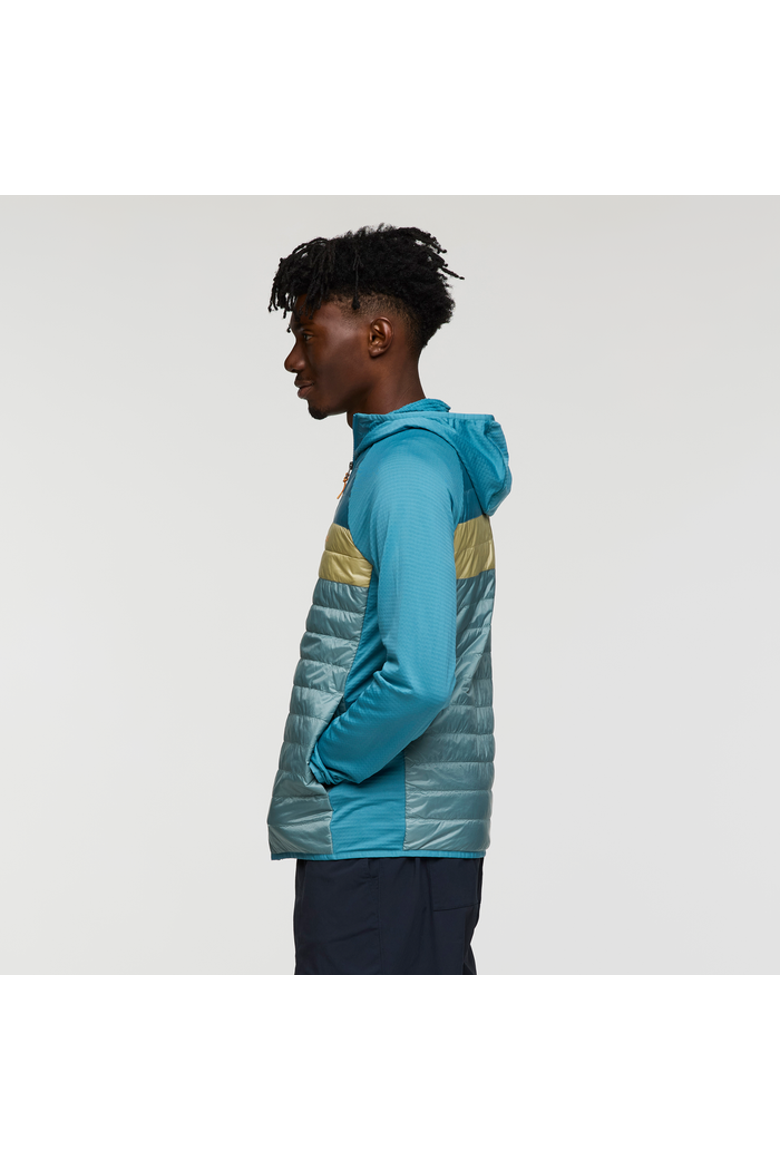 Capa Hybrid Insulated Hooded Jacket - Men's, Alternate, color, Drizzle/Bluegrass