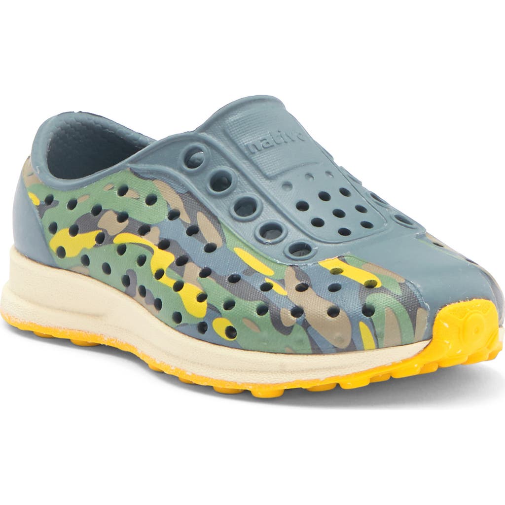Native Shoes Robbie Floral Water Friendly Perforated Slip-on In Gray