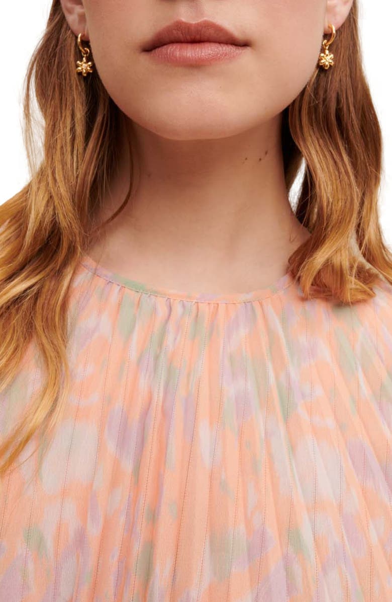 maje Isisa Pleat Dress, Alternate, color, 