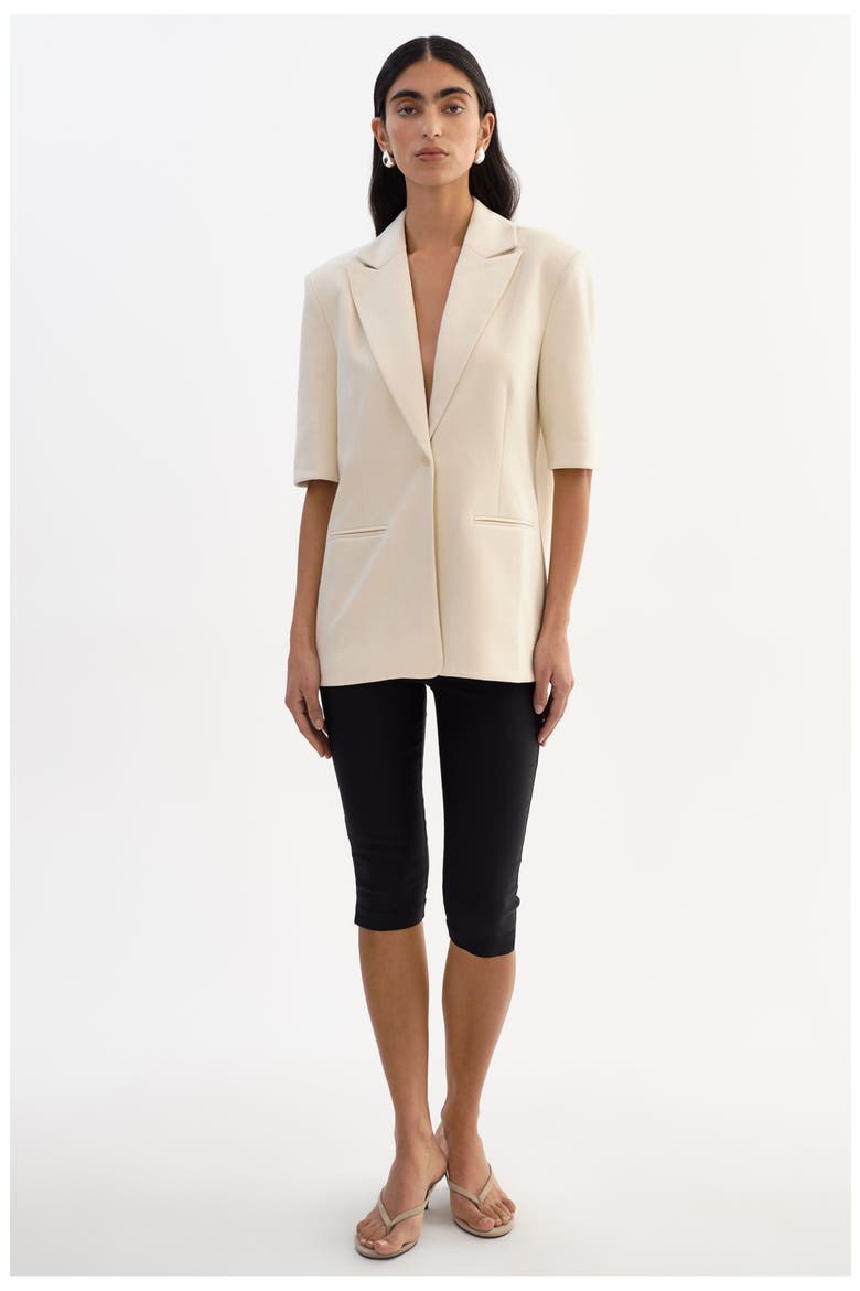Hazel | Faux Sudede Blazer, Main, color, Opal