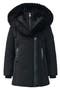 Kids' Leelee Genuine Shearling Trim Down Puffer Jacket