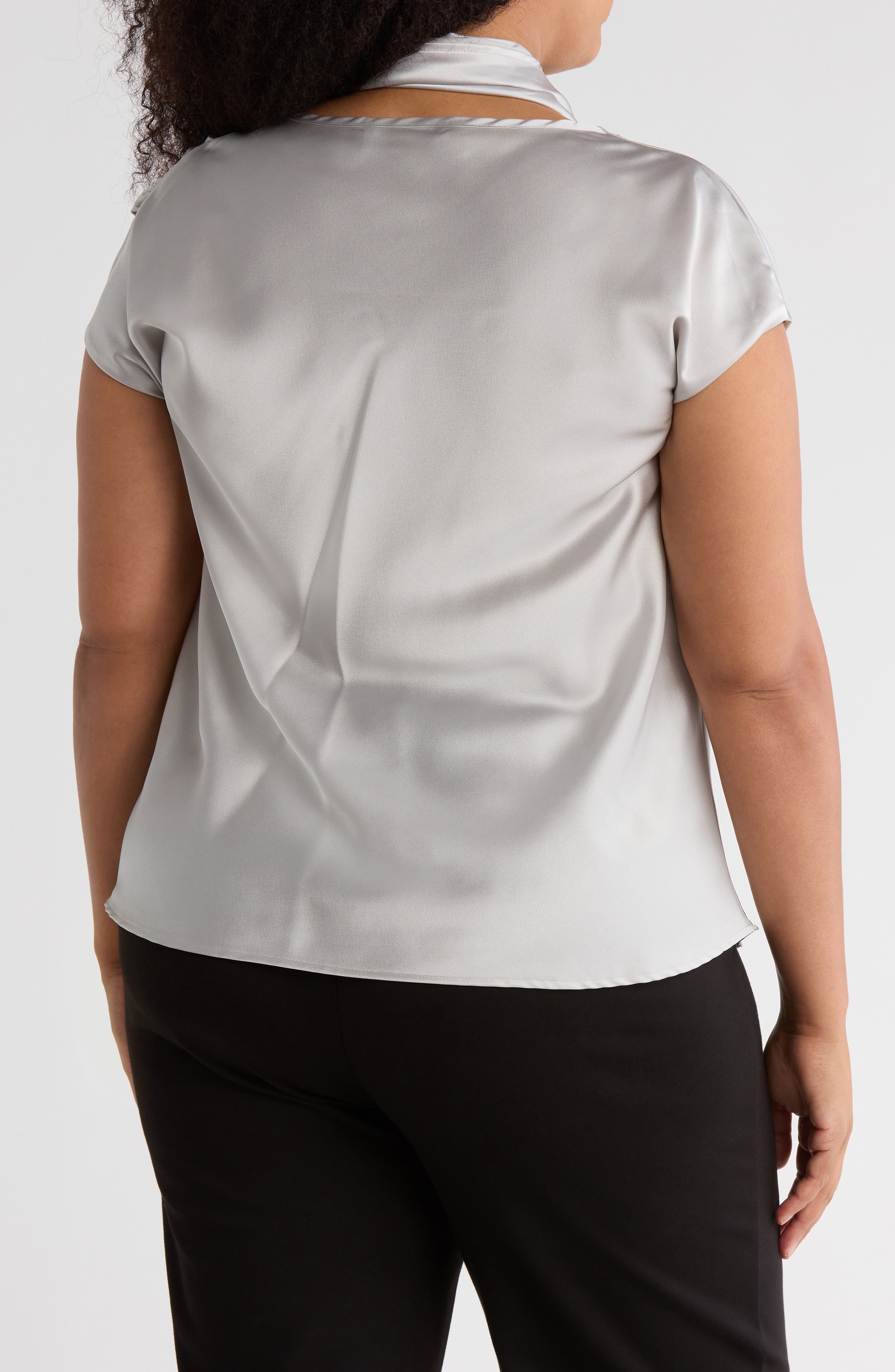 Satin Scarf Top - image 4