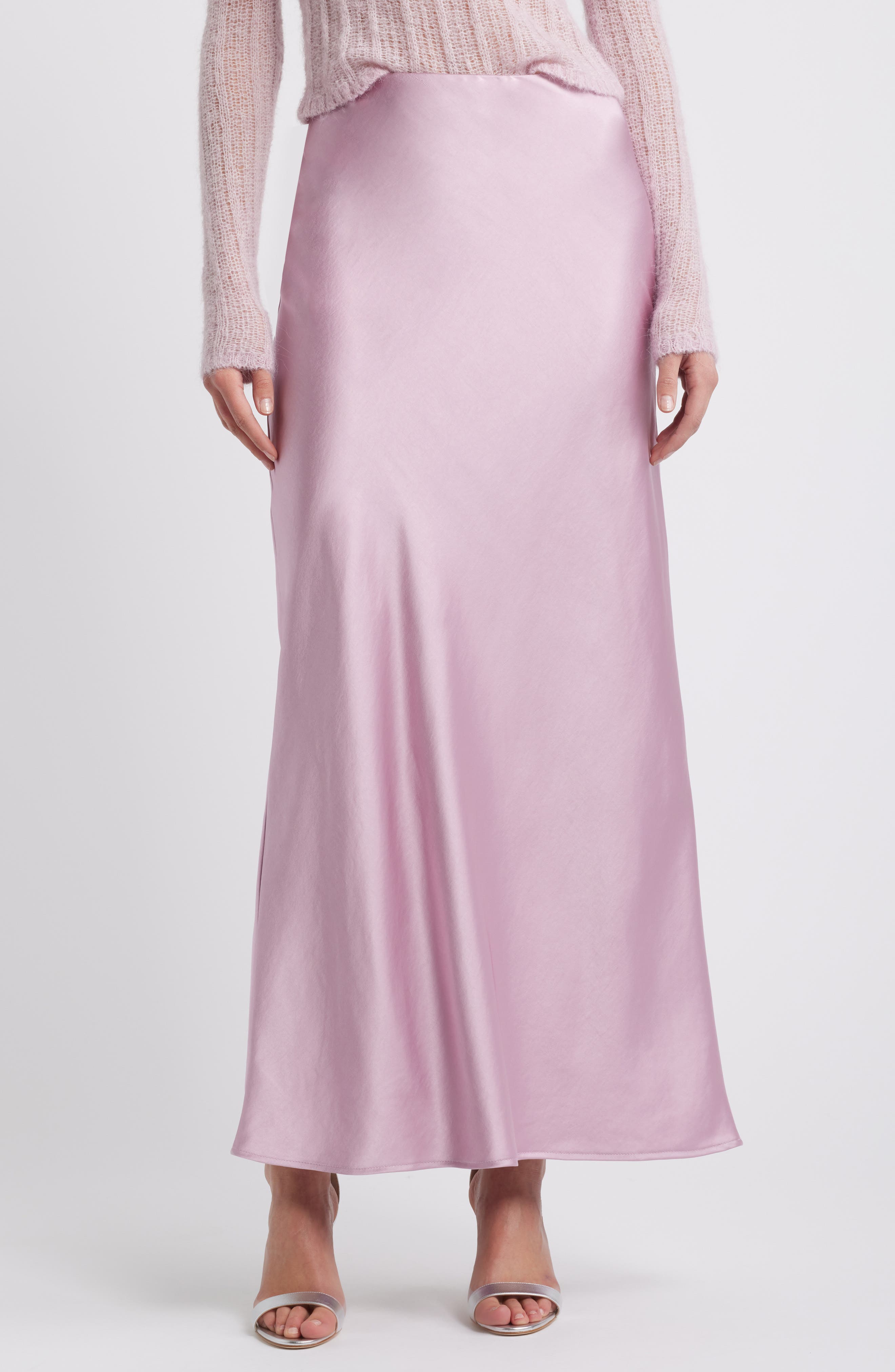 Bias Cut Maxi Skirt