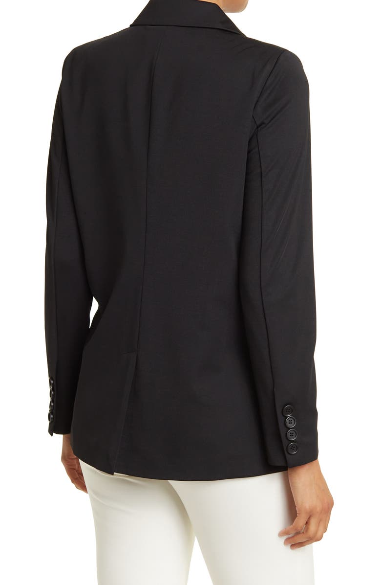Adrianna Papell Twill One Button Blazer, Alternate, color, 