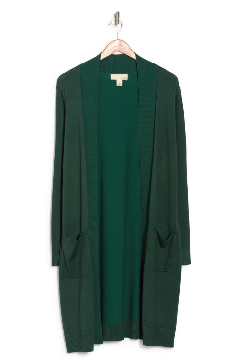 Long Tunic Length Cardigan, Alternate, color, HUNTER