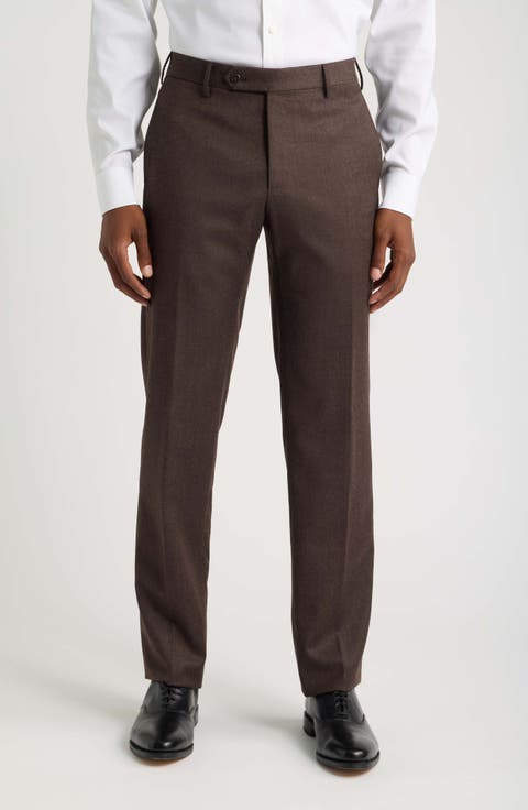 Parker Flat Front Stretch Wool Flannel Trousers (Nordstrom Exclusive)