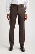 Zanella Parker Flat Front Stretch Wool Flannel Trousers (Nordstrom Exclusive)
