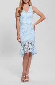 GUESS Itzel Lace Sleeveless Sheath Dress
