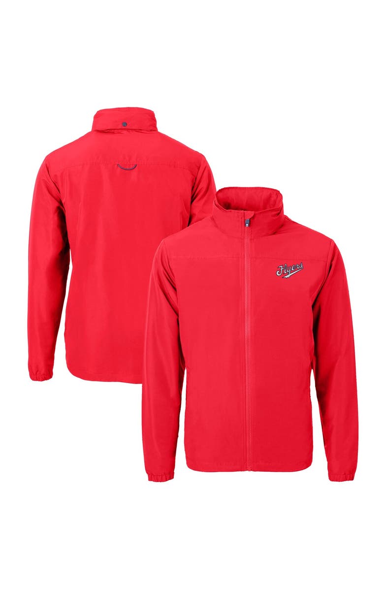 Cutter & Buck Men's Cutter & Buck  Red Dayton Flyers Vault Charter Eco Recycled Full-Zip Jacket, Main, color, 