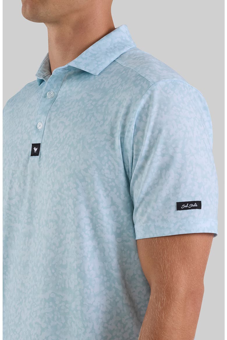 Core Abstract Print Performance Polo, Alternate, color, BABY BLUE